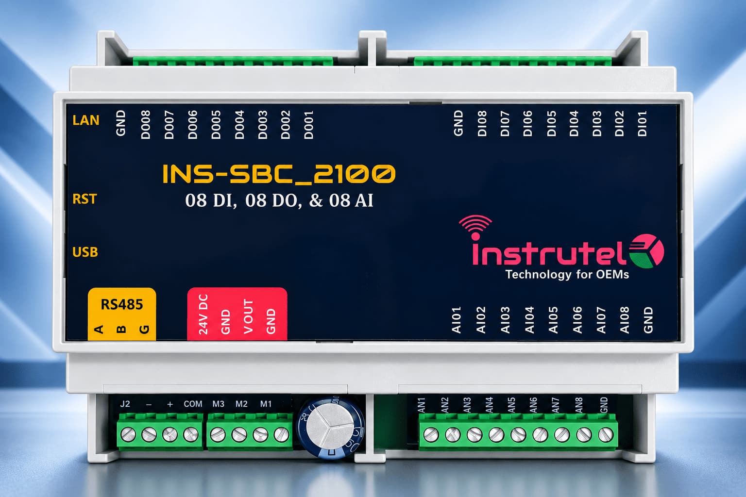 INS_SBC2100: Industrial Digital I/O Controller for Automation and Monitoring